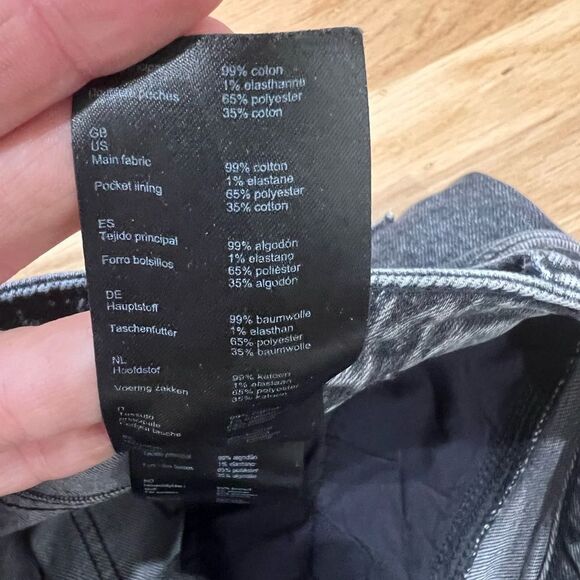 Maje Cropped Faded Jeans Gray Size 42 - Picture 5 of 11